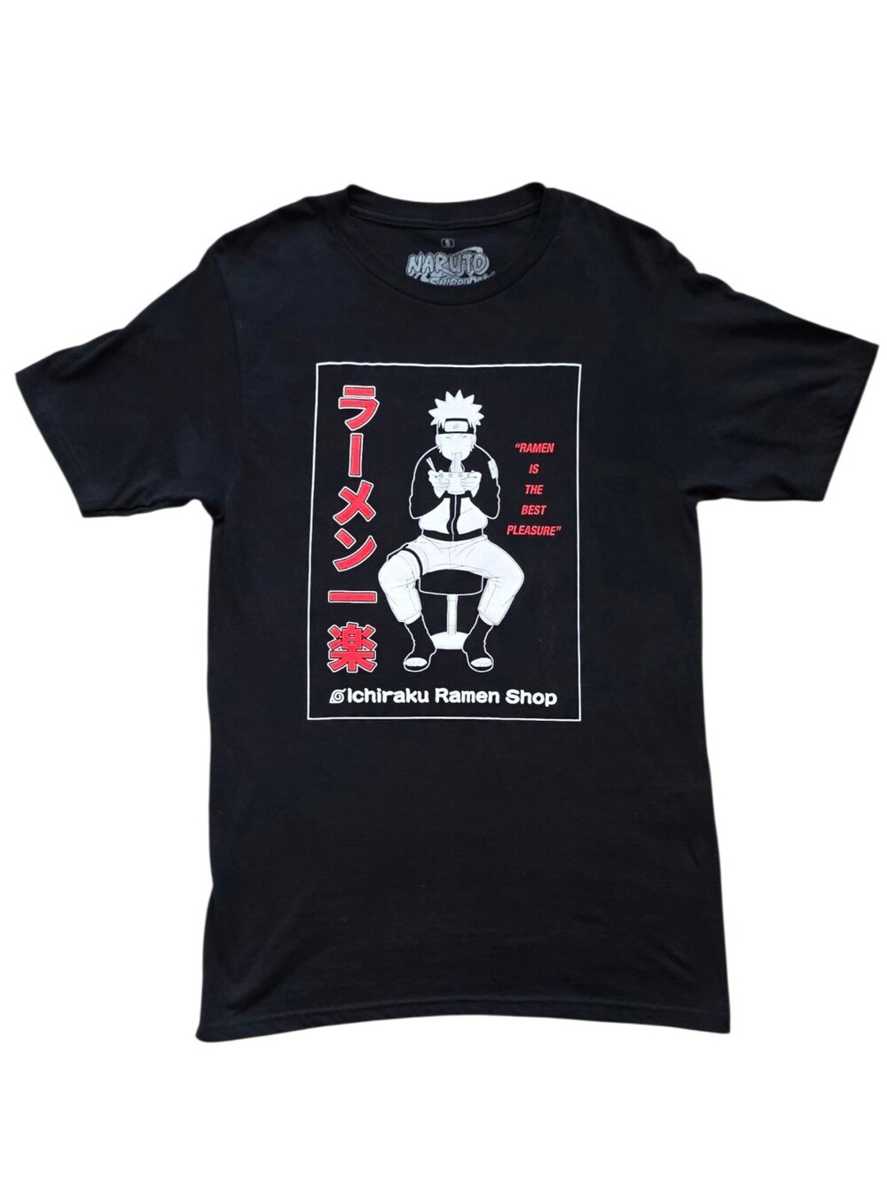 Naruto Uzumaki Small Black Ichiraku Ramen Shop Anime Manga Collector Tee Shirt
